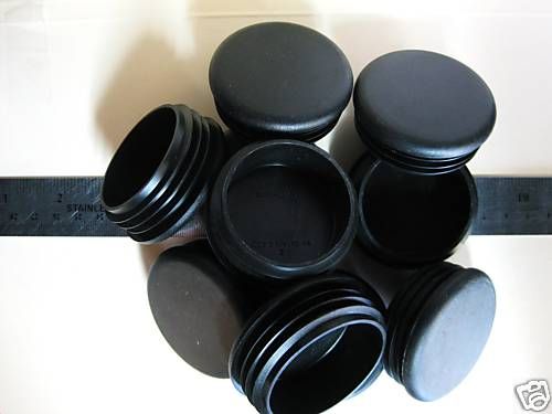 Black Plastic End Caps for Pipe/Fencing 2 1/4 10 14 Ga  