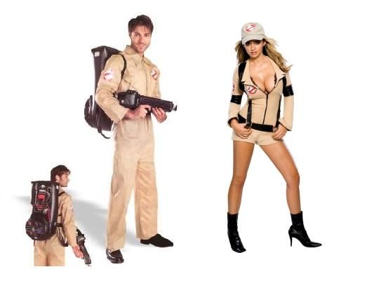 GHOSTBUSTERS ADULT COUPLES COSTUME SET   STD & MEDIUM  