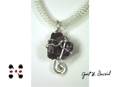 Campo del Cielo Meteorite SS Pendant and Necklace  