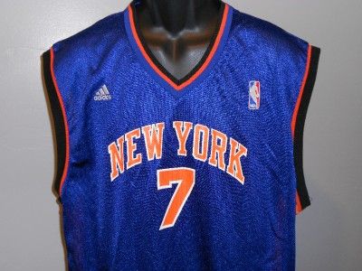 NEW Carmelo ANTHONY #7 New York NY KNICKS Mens XLarge XL Adidas Blue 