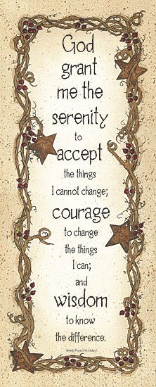 Serenity Prayer Linda Spivey Framed Picture Print Art  