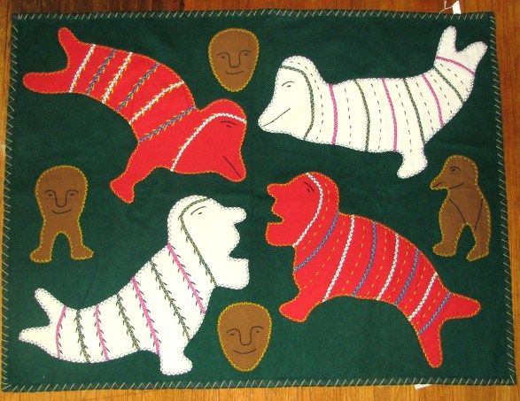 INUIT WALLHANGING IRENE AVAALAAQIAQ SPIRITS BAKER LAKE  