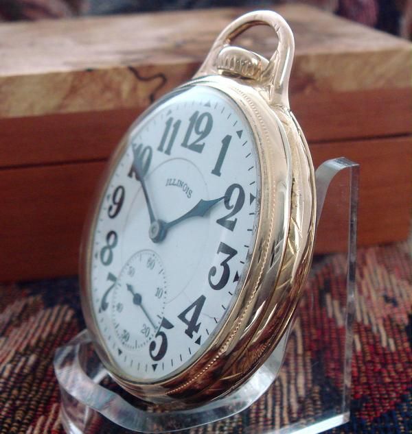 RARE Mens 17 Size Model 13 Illinois Sangamo Special RR Pocket Watch 