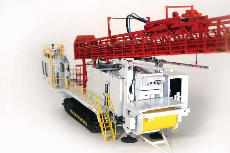 Bucyrus 49HR Drill Rig WHITE & RED   1/50   TWH  