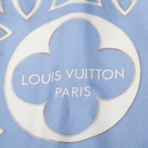 LOUIS VUITTON Silk CHAMPS ELYSEES Scarf Bandana LV  