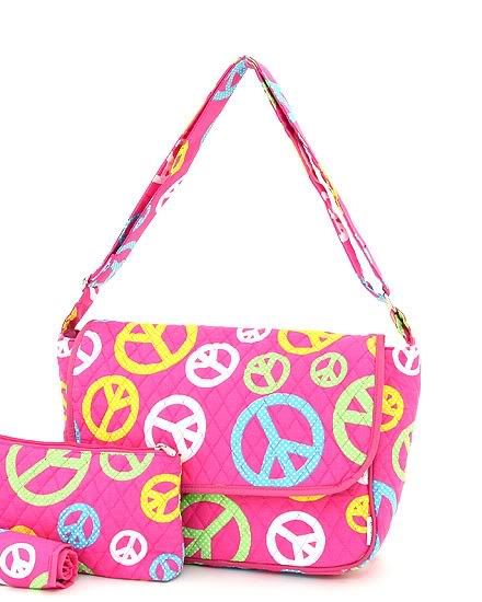 PERSONALIZED Laptop Netbook Messenger Case PEACE SIGN  