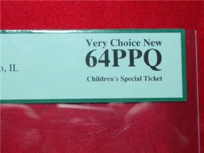 PCGS Currency Exposition Childrens Special Ticket 1893 Columbian 