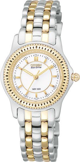 Citizen Riega White Dial Two Tone EW5304 55A Watch  