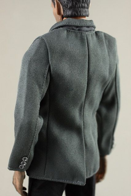 mc0036 grey shiert & black trousers 1/6 for 12 figures HT G  