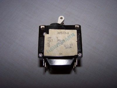 NEW HEINEMANN JA3S D3 A CIRCUIT BREAKER 5A 3P 250/65V  