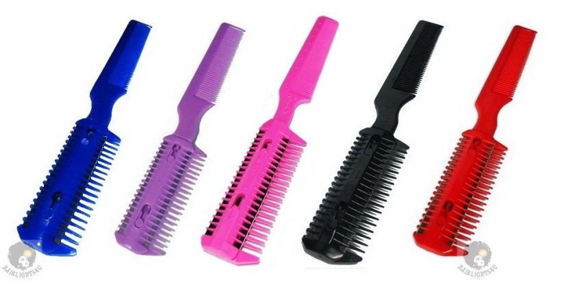   Comb Scissor Thinning Feathering Trim Scene Emo Punk Style  