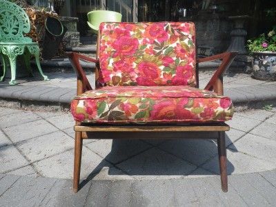 DANISH MODERN POUL JENSEN SELIG Z ARM CHAIR MID CENTURY  