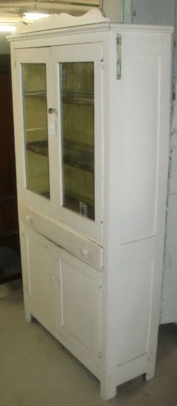 Antique Country Flatwall Cupboard Cabinet  