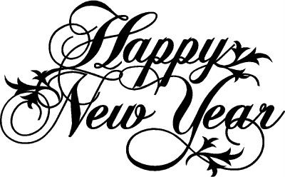 Happy New Year Wall Lettering Stickers Vinyl Word Decal  