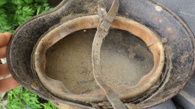 100% untouched german helmet ww2 white winter camo, Malmedy Belgium 