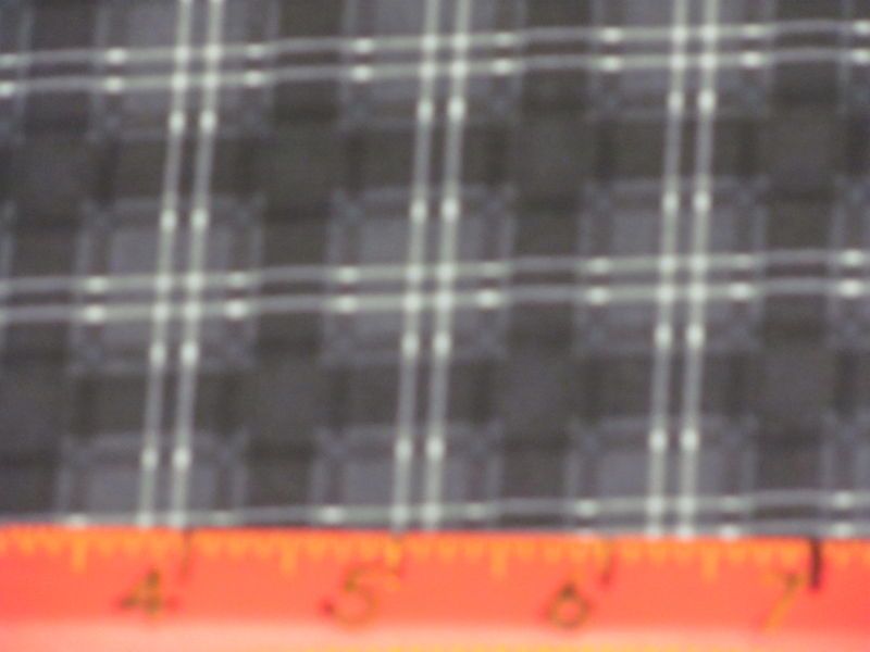 BTY BLACK GRAY PLAID MCCUE WILMINGTON COTTON FABRIC 44  