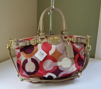 298 Coach 18636 Madison Graphic Op Art Sophia  