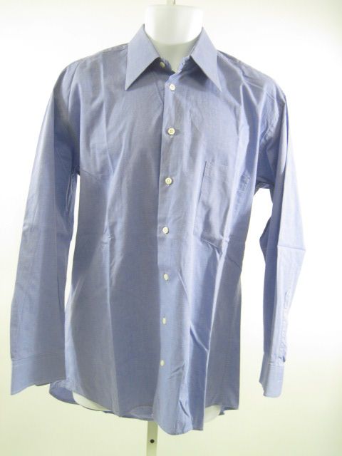 JACK LIPSON Mens Blue Button Down Collared Shirt Sz L  