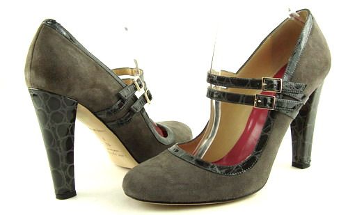 KATE SPADE SCARLETT GREY Suede Womens Shoes Pumps 10  
