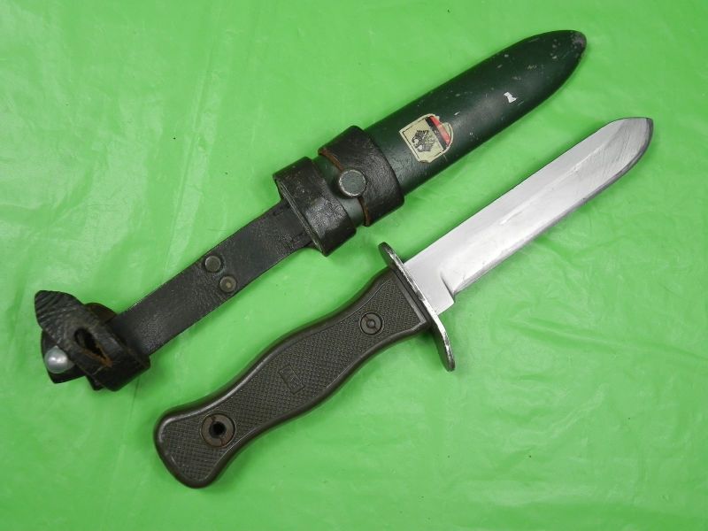 German Solingen 1970 ROSTFREI Kissing Crane Boot Knife  