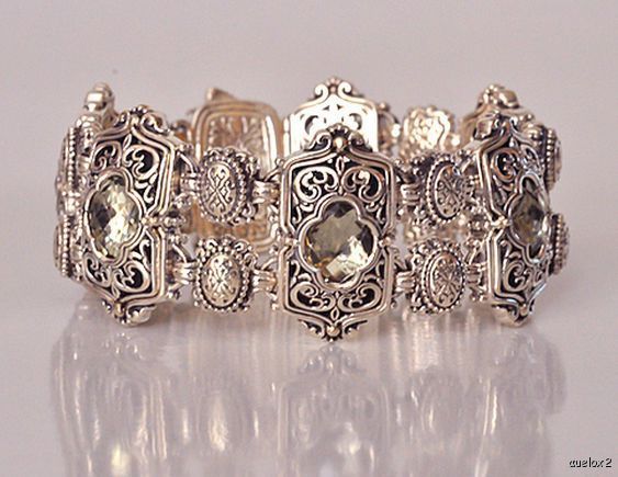 New KONSTANTINO SS Green Amethyst Bracelet ASTRITIS  