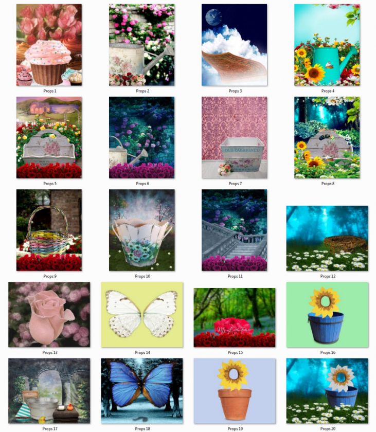 DIGITAL PHOTOGRAPHY BACKGROUNDS BACKDROPS CHILDREN PHOTO PROPS VOL. 3 