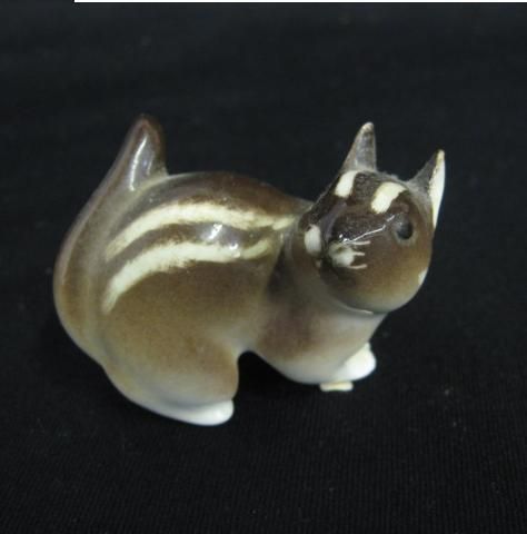 LOMONOSOV RUSSIAN PORCELAIN CHIPMUNK FIGURINE, c1990s  