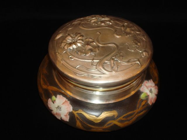 Daum Nancy And Victor Saglier Box With Bronze Top  