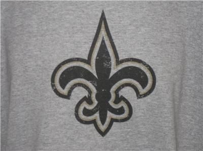 New Orleans SAINTS Throwback Logo NFL T Shirt X Large  