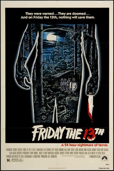 Friday the 13th 1980 Original U.S. One Sheet Movie Poster  