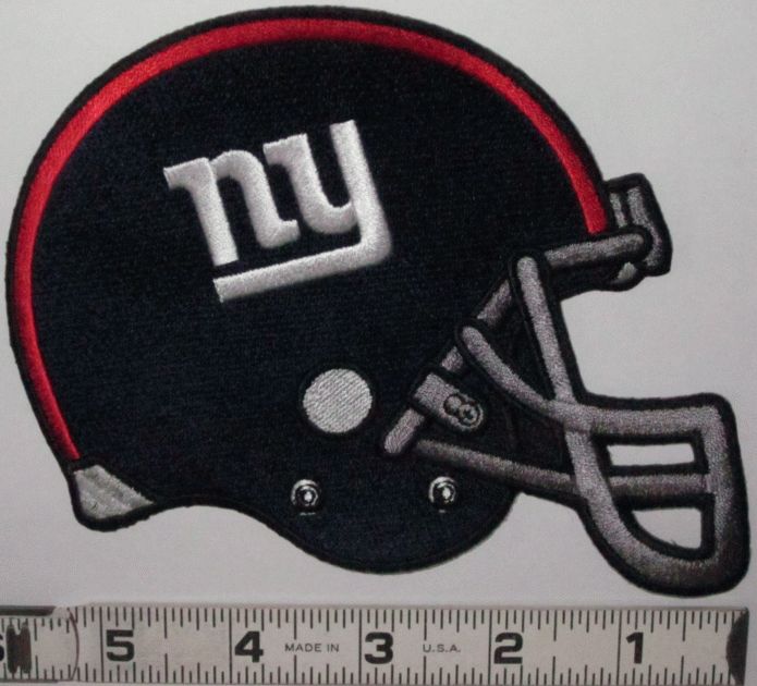NEW YORK GIANTS 6 HELMET PATCH NFL FOOTBALL NY GIANTS IRON ON PATCH 