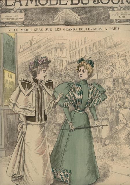 ORIGINAL MODE DU JOUR March 2, 1895 + clothing pattern  