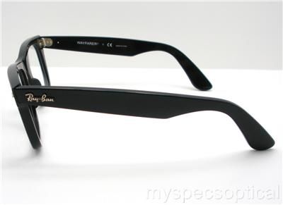 Ray Ban RB 5121 2000 47 Small Wayfarer Black Eyeglass Frame New 100% 