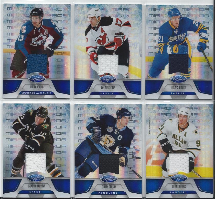 2011 12 CERTIFIED *MIRROR BLUE JERSEY*SIDNEY CROSBY 17/99  