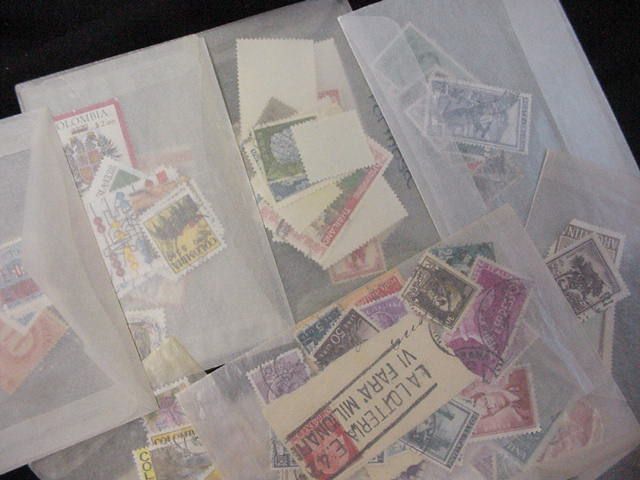 WORLDWIDE COLLECTION MANY STAMPS UNCHECKED GLASSINES 2000 3000 