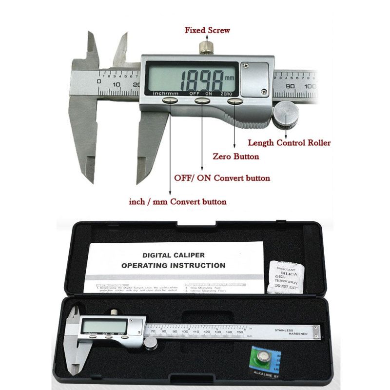 LCD Digital Vernier Caliper Micrometer Guage Tool NO 1  