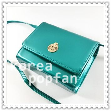 SHINEE SHINee World S.H.W KPOP BLUE GREEN VINTAGE SHOULDER BAG FLAP 