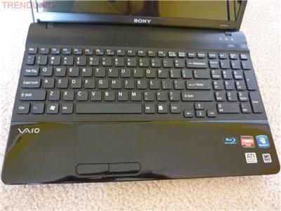 Sony Vaio VPC EE25FX laptop PCG 61611L ATi graphics, , Blu Ray, 15.5 