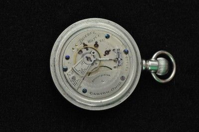 VINTAGE 18 SIZE HAMPDEN DUEBER WATCH CO POCKET WATCH MODEL 2 FROM 1892 