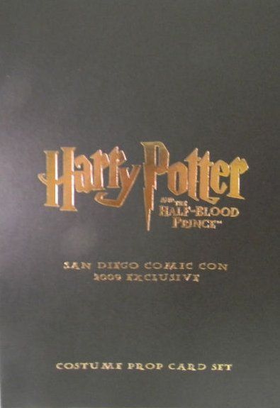 Harry Potter 2009 SDCC Exclusive Costume Prop Card Set  