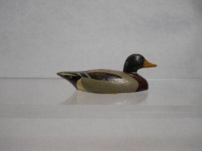 Vintage Mini Miniature Mallard Drake Duck Decoys Wildfowler ? Barber 