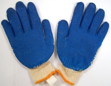 Dozen Pairs WONDER GLOVES Cotton/Poly/Latex Coated Work Gloves 