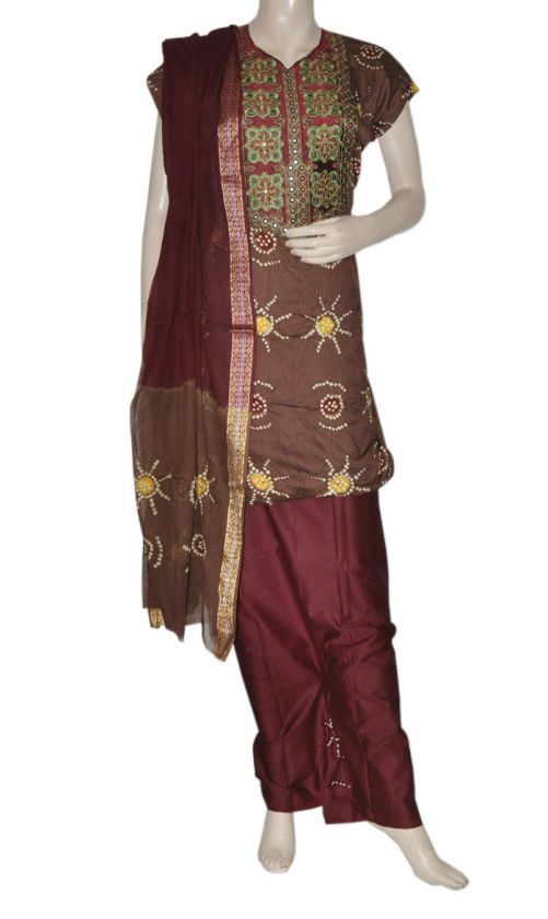 Salwar Suit Indian Boho Bandhej Shalwar Kameez Cotton  