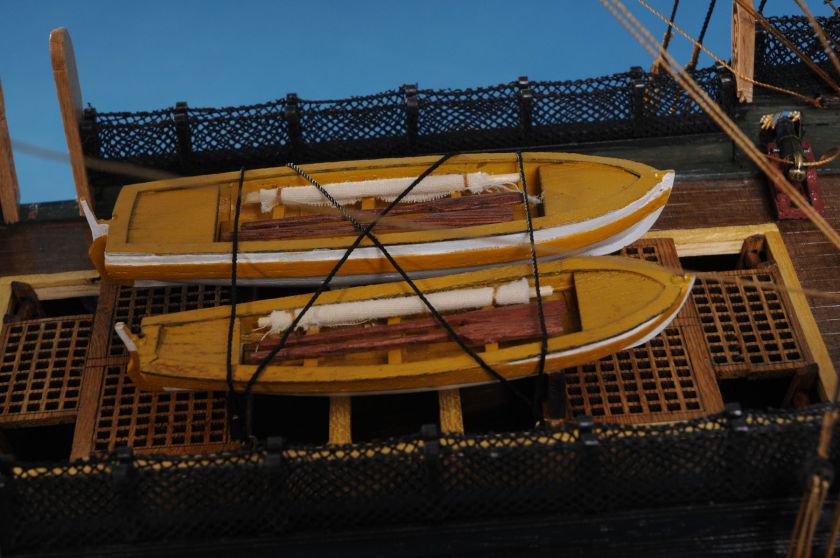 Handcrafted and hand painted life boats