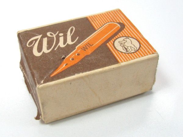 VINTAGE GERMAN WIL PEN NIB SET 100 PAPER BOX  