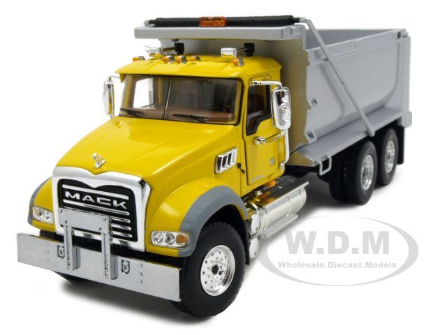 MACK GRANITE MP DUMP TRUCK YELLOW 1/50 FIRST GEAR  