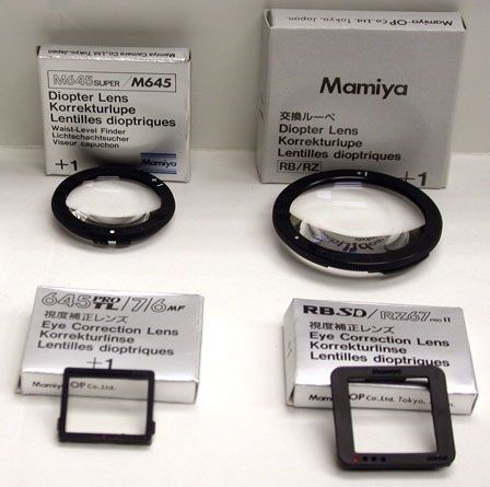 Mamiya DIOPTER/EYE CORRECTION LENSES (RB/RZ/ 645 PRO TL/PRO/ Mamiya 6 