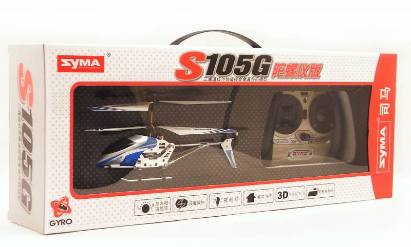 NEW SYMA S105G METAL 3CH MINI RC GYRO HELICOPTER RTF  