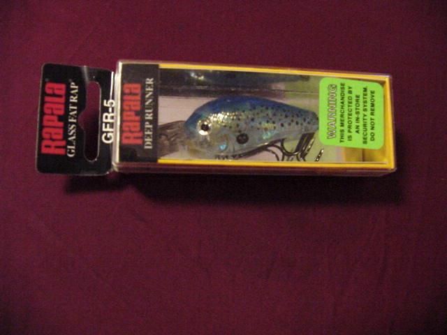 RAPALA GLASS FAT RAP (GFR05 GBSD) FISHING LURES MIP  