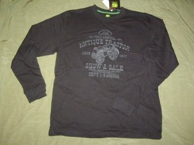 NWT JOHN DEERE MENS THERMAL L/S Tee T Shirt Medium M  